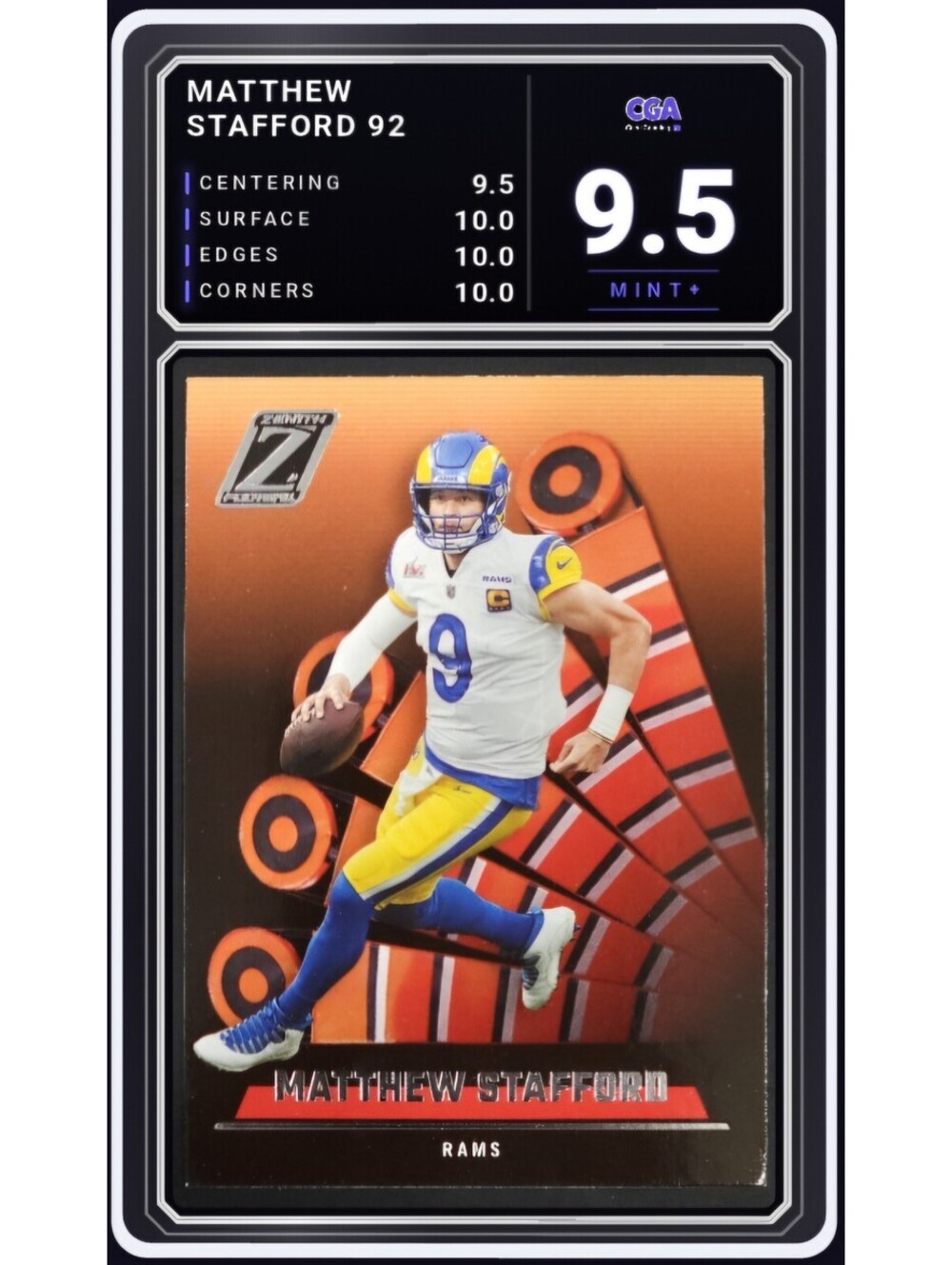 2022 Panini Zenith #92 Matthew Stafford Los Angeles Rams - CGA 9.5 Digital Grade